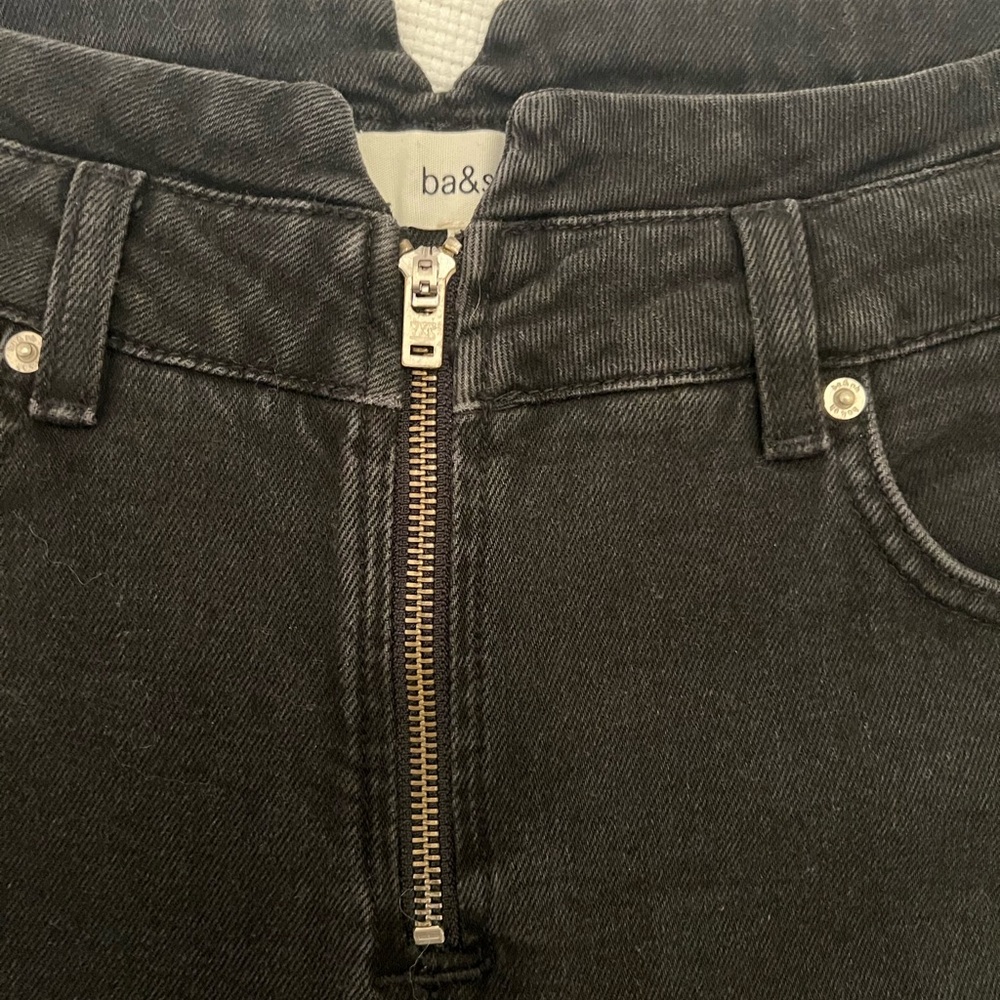 ba&sh Women's High Rise Charcoal Jeans